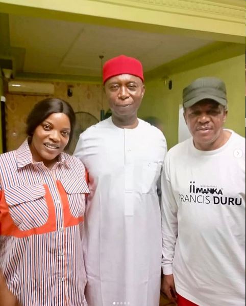 Empress Njamah, Ned Nwoko, Others Visit Francis Duru After Son’s Death (Photos)