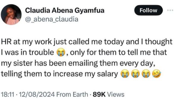 Woman Informed By HR At Work That Her Sister Has Been Emailing Them To Increase Her Salary