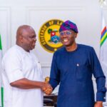 Former Lagos Governor, Ambode Pays Gov Sanwo-Olu A Courtesy Visit