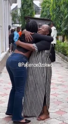 The Heartwarming Moment Patience Ozokwo’s Granddaughter Paid Her A Surprise Visit On Set (Video)