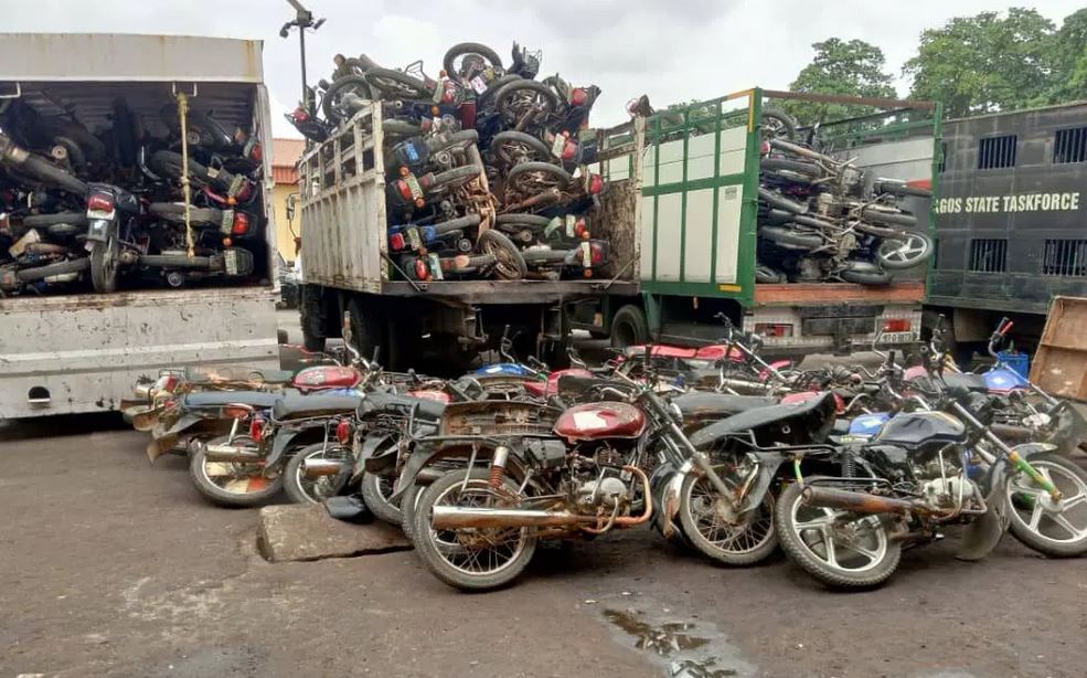 Suspected Soldiers Resist Arrest As Lagos Impounds I64 Okada