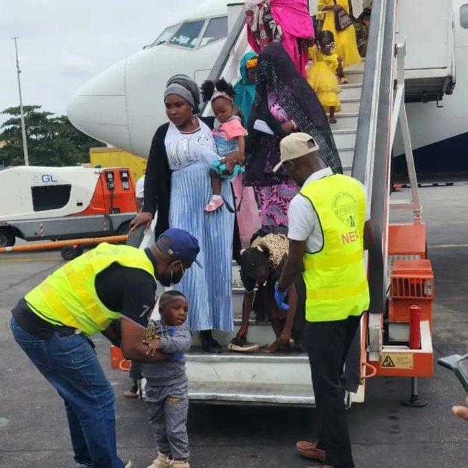 Photos Of NEMA Welcoming 149 Returnees From Niger Republic