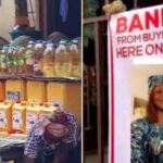 Vendor Prints Banner Of Lady Who Allegedly Bought Food On Credit From Her, Posts It In Front Of Her Shop