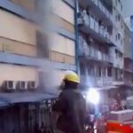 Fire Razes 7-storey Building In Lagos