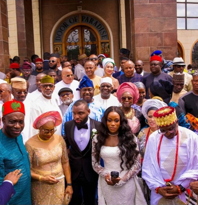 Photos From The White Wedding Ceremony Of Governor Soludo’s Daughter, Adaora