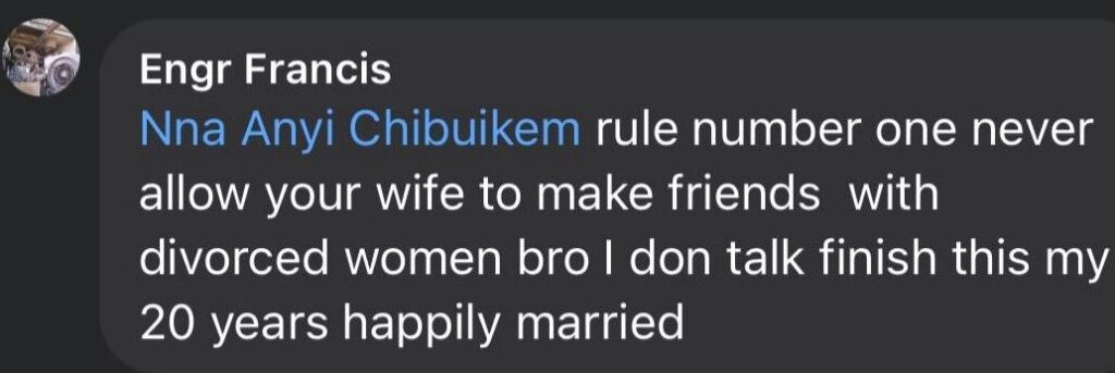 Never Allow Your Wife To Make Friends With Divorced Women