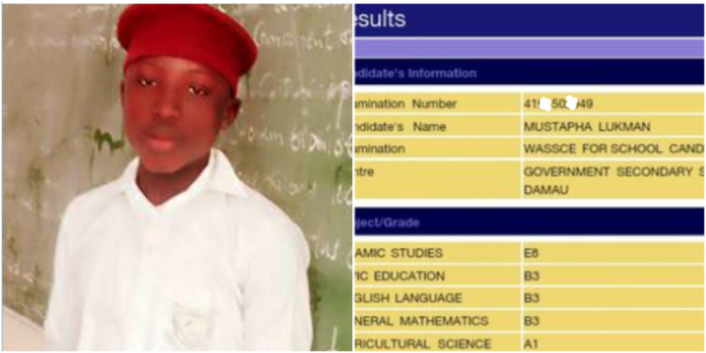 WAEC Result of Boy Who Scored 136 in JAMB Causes Serious Buzz Online