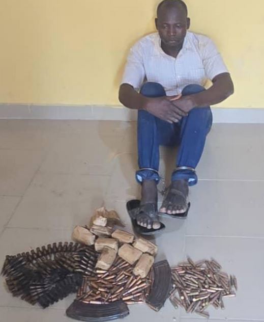 Nigerian Soldier Arrested With 485 Rounds Of Ammunition Hidden In Cartons Of Dry Fish