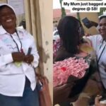 Man Celebrates as His Mom Bags BSc Degree at 58 (Video)