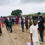 Residents Of Abuja Community Block Road, Protest Against Takeover Of Land By Nigerian Navy