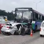 Commotion As Dispatch Rider Is Killed In Multiple Crashes On Lekki-Epe Expressway In Lagos