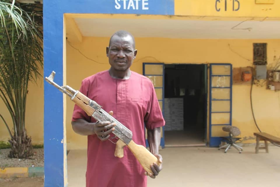 Photos Of 54-Year-Old Man Who Was Arrested With Ak-47 Rifle In Bauchi