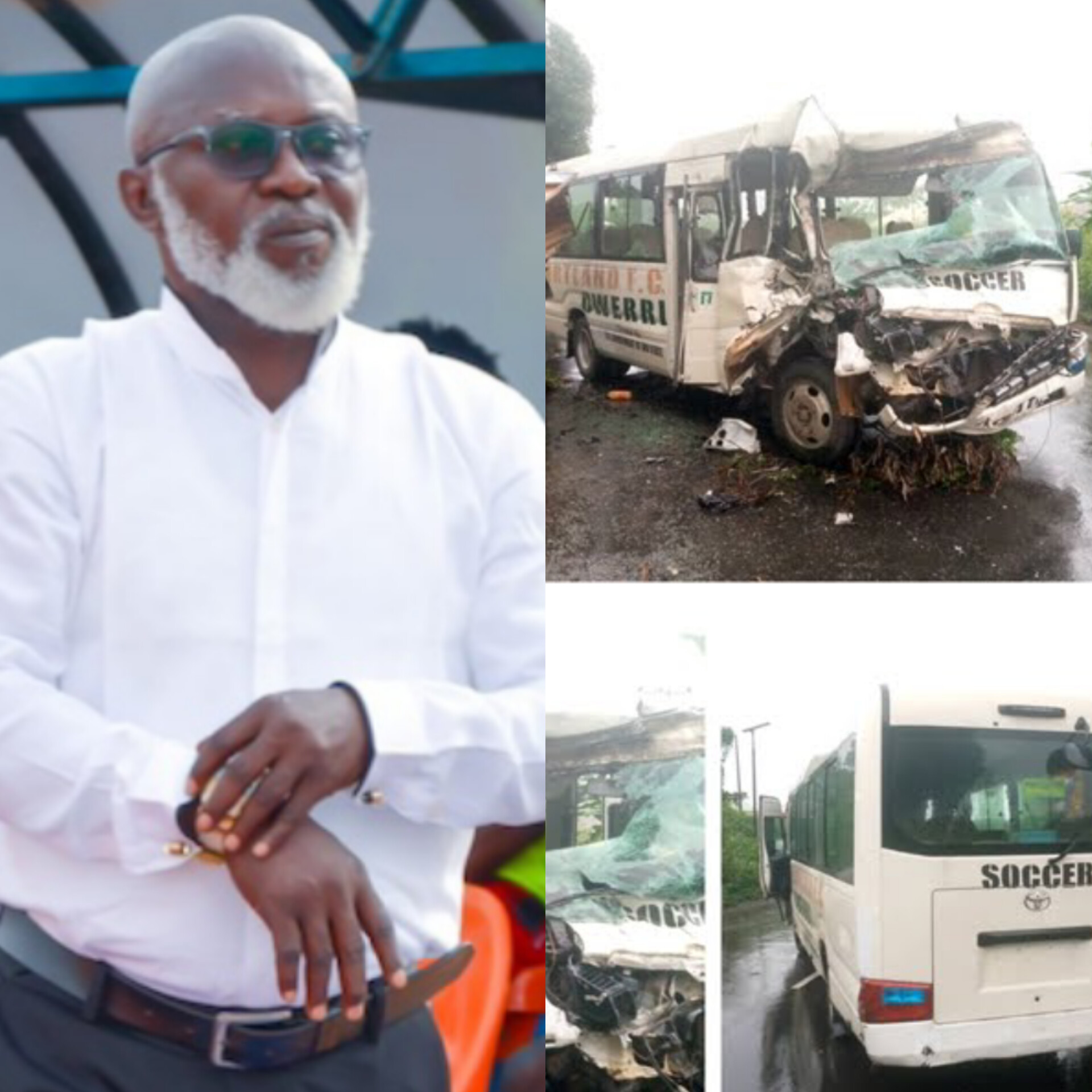 Former Heartland FC Coach, Christian Obi Dies In Accident As Team Bus Collides With Tipper