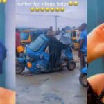 Lady Shed Tears Of Joy As She Escapes Tragic Accident (Video)