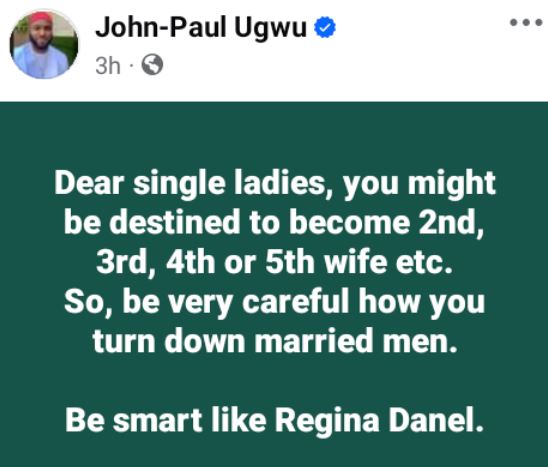 Be Careful How You Turn Down Married Men, You Might Be Destined To Become 2nd, 3rd, 4th Or 5th Wife