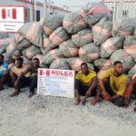 NDLEA Seizes Boats Loaded With 1,960kg Of Cannabis At Lagos Beach, Arrest 6 Ghanaians, Beninese Nationals