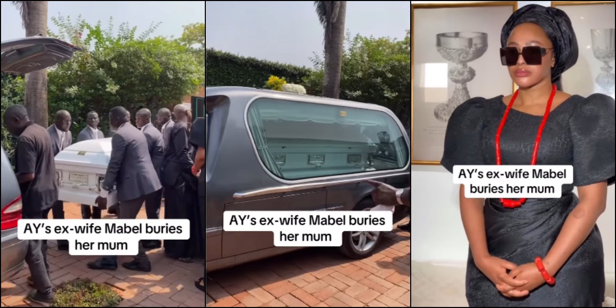 Tears as Mabel Makun Buries Mother