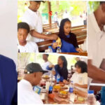 Reactions As Ned Nwoko Treats Only Regina, Children to Family Lunch