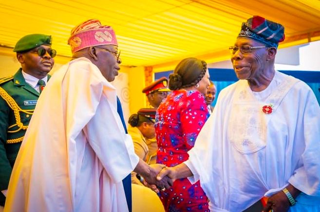 President Tinubu Meets Obasanjo, Jonathan In Ghana (Photos)