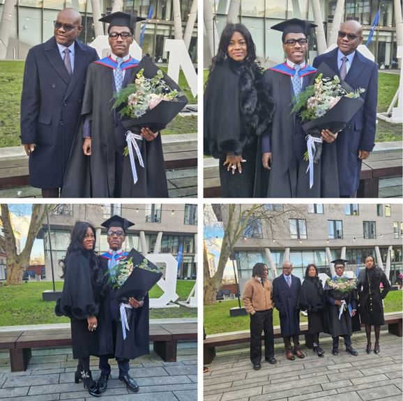 Nyesom Wike Celebrates As His Son Bags Masters Degree In Law From UK University (Photos)