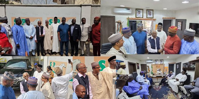 Ex-Kaduna Governor El-Rufai Spotted At SDP Headquarters With Politicians Days After Denying Defection Rumours (Photos)