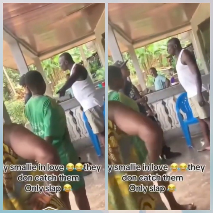 Moment Nigerian Man Slaps His Daughter’s Boyfriend for Trying to ‘Ruin’ Her Life (Video)