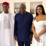 Regina Daniels Sends Message to the People of Ghana as She Poses With Their New President