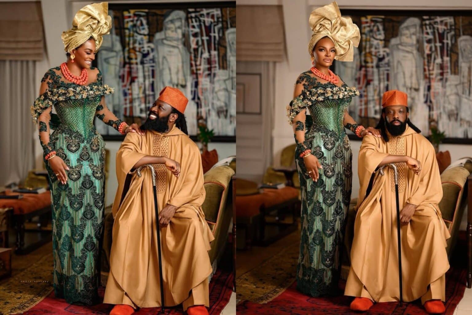 Timaya and American Girlfriend, Brooke Bailey Dazzle in New Photos