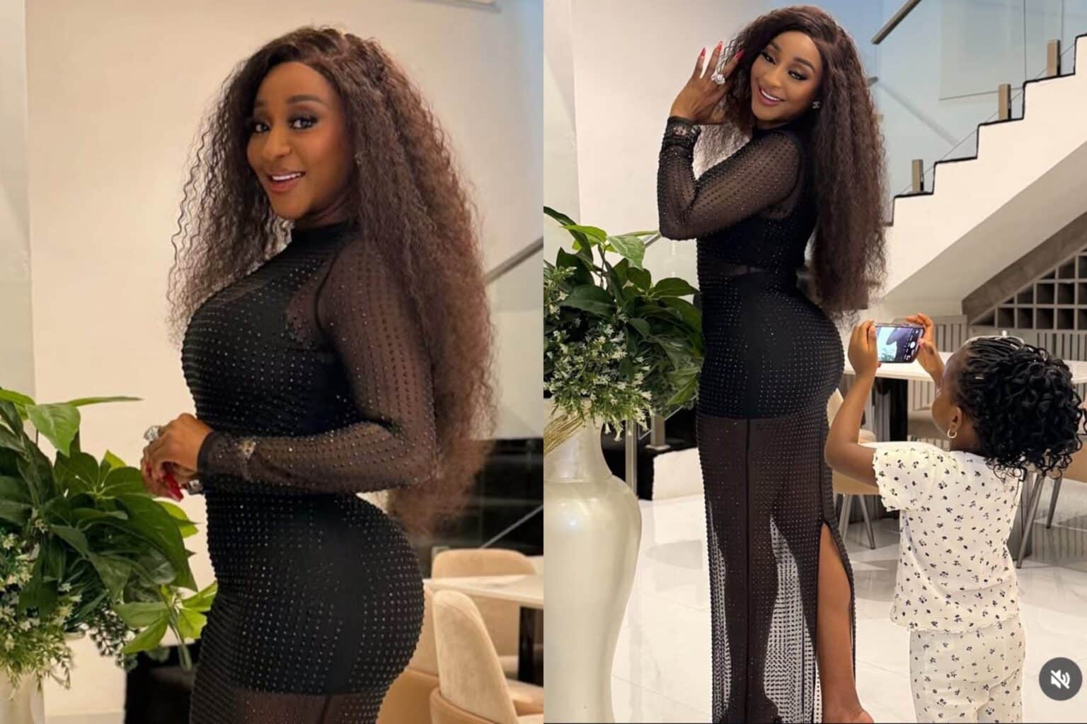 Ini Edo Shows Off Her Daughter’s Photography Skills