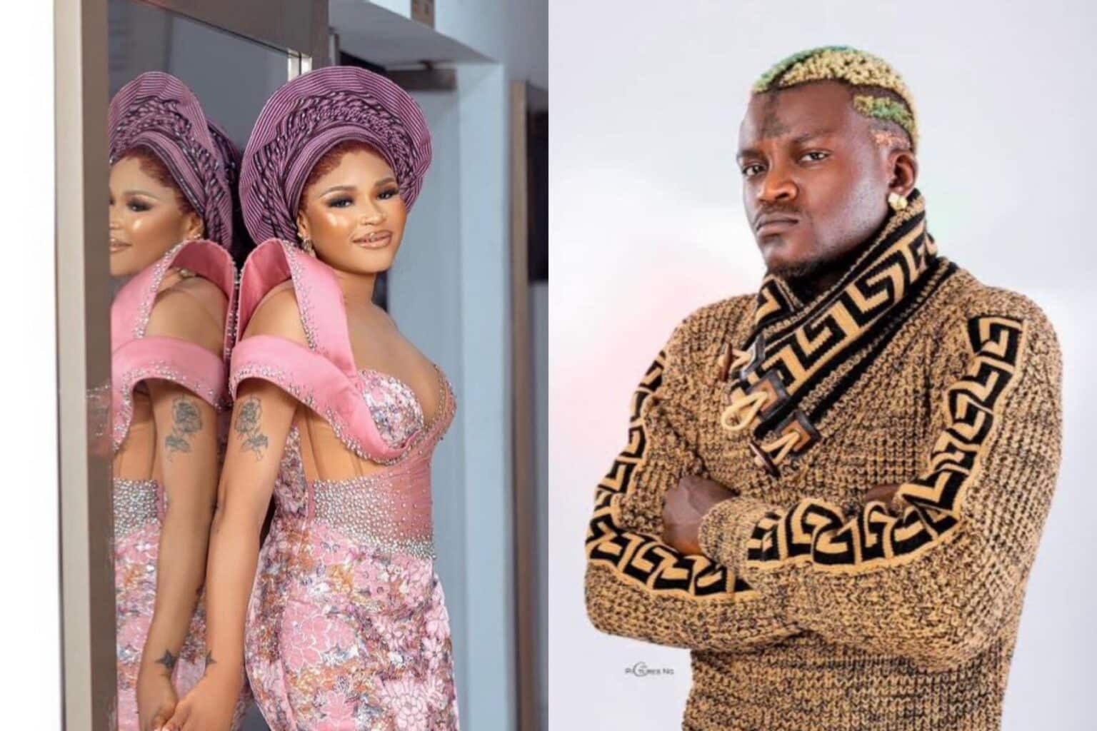 Portable Breaks Silence After Nigerians Trolled Queen Dami For Returning to Him