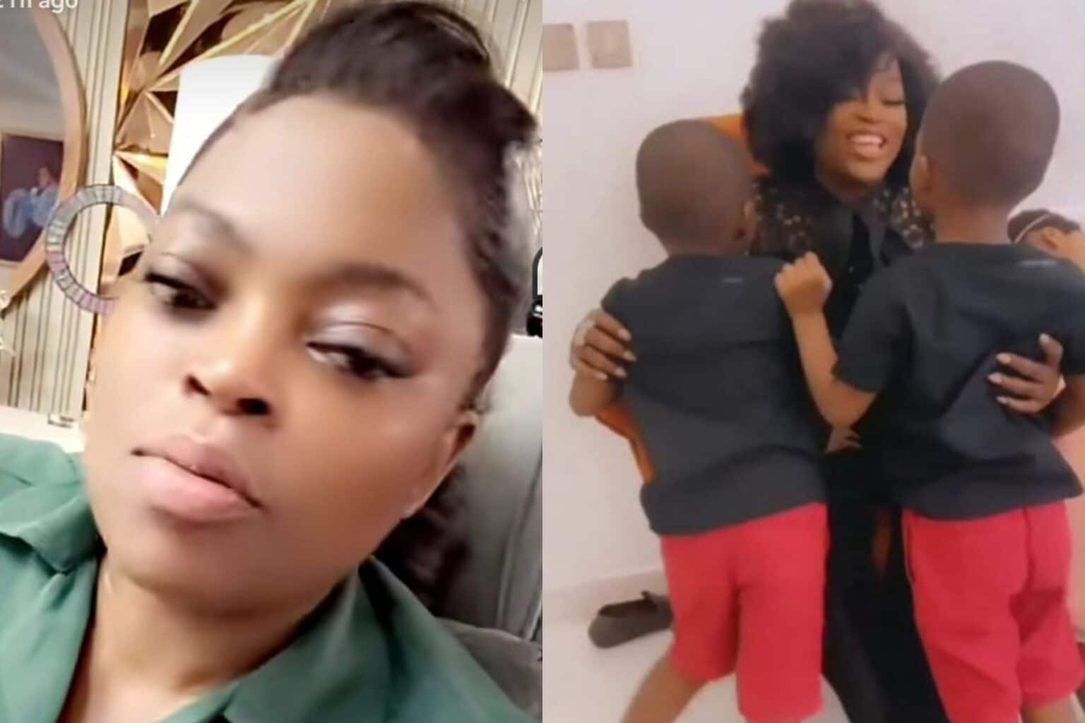 Funke Akindele Replies Fan Asking Her to Give Her Twins a New Sibling (Video)