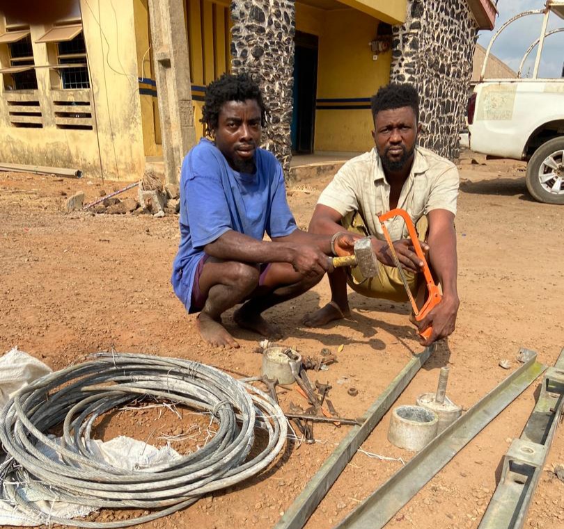 Ogun Police Arrest Two For Stealing Govt Cables, Iron Rods (Photo)