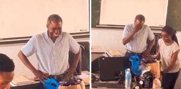 Heartwarming Video Of OAU Students Appreciating Their Lecturer (Video)