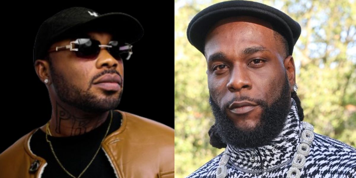 Singer Slimcase Lambasted For Bowing to Greet Burna Boy