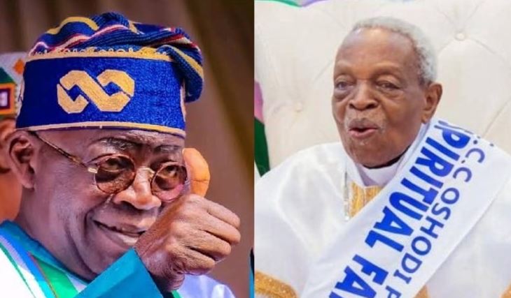 President Tinubu Celebrates Most Superior Evangelist Taiwo Oshin On 100th Birthday