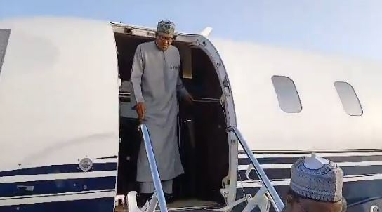 Buhari Returns To Nigeria After Testifying In $2.3 Billion ICC Arbitration Case (Video)