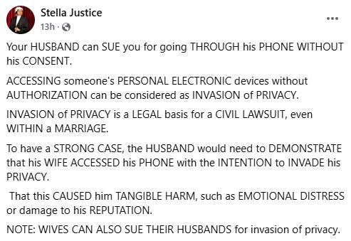 Your Husband Can Sue You For Going Through His Phone Without His Consent