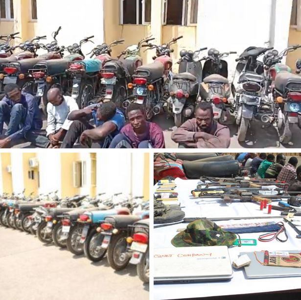 Three Arrested As Police Bust Syndicate Selling Stolen Motorcycles To Boko Haram Terrorists In Niger And Kaduna States