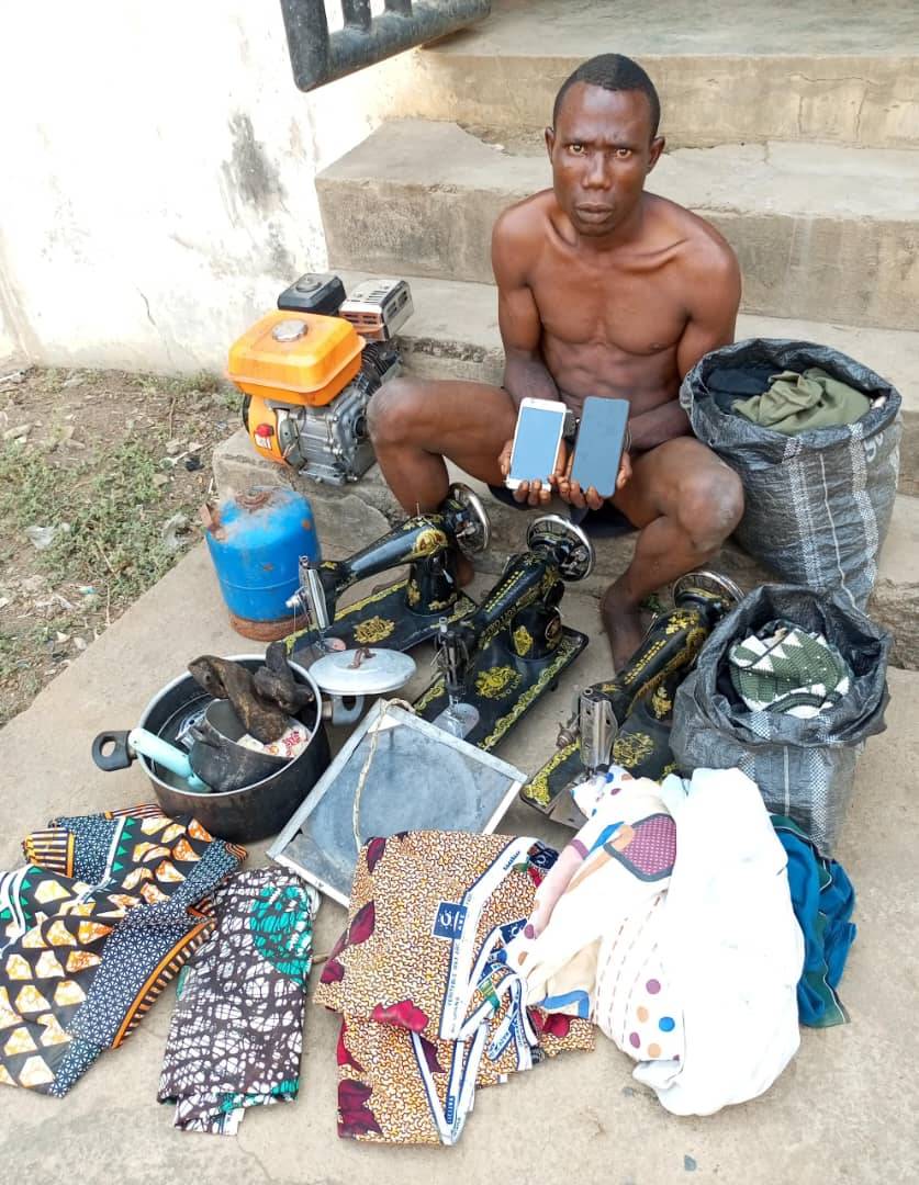 Photo Of Suspected Serial Thief Who Was Nabbed In Kogi