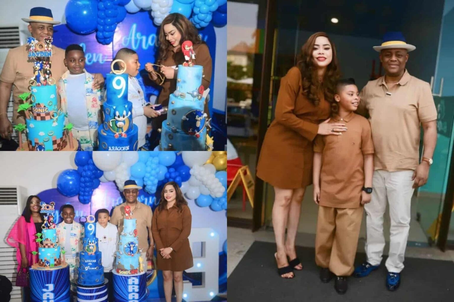 FFK And Ex-wife, Precious Chikwendu Reunite to Celebrate Son’s Birthday (Photo)