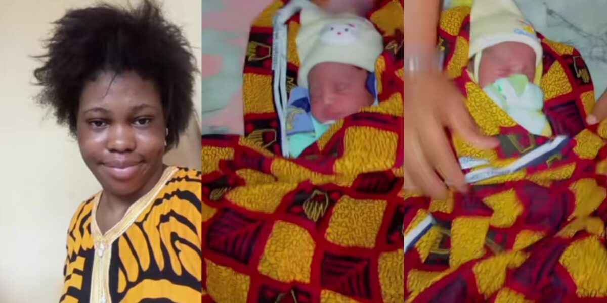 Lady Returns Home With Twins After Visiting Hospital to Complain of Menstrual Cramps (Video)