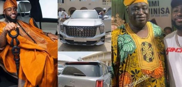 Davido Gifts Timi Of Edeland An SUV On 70th Birthday (Photos)