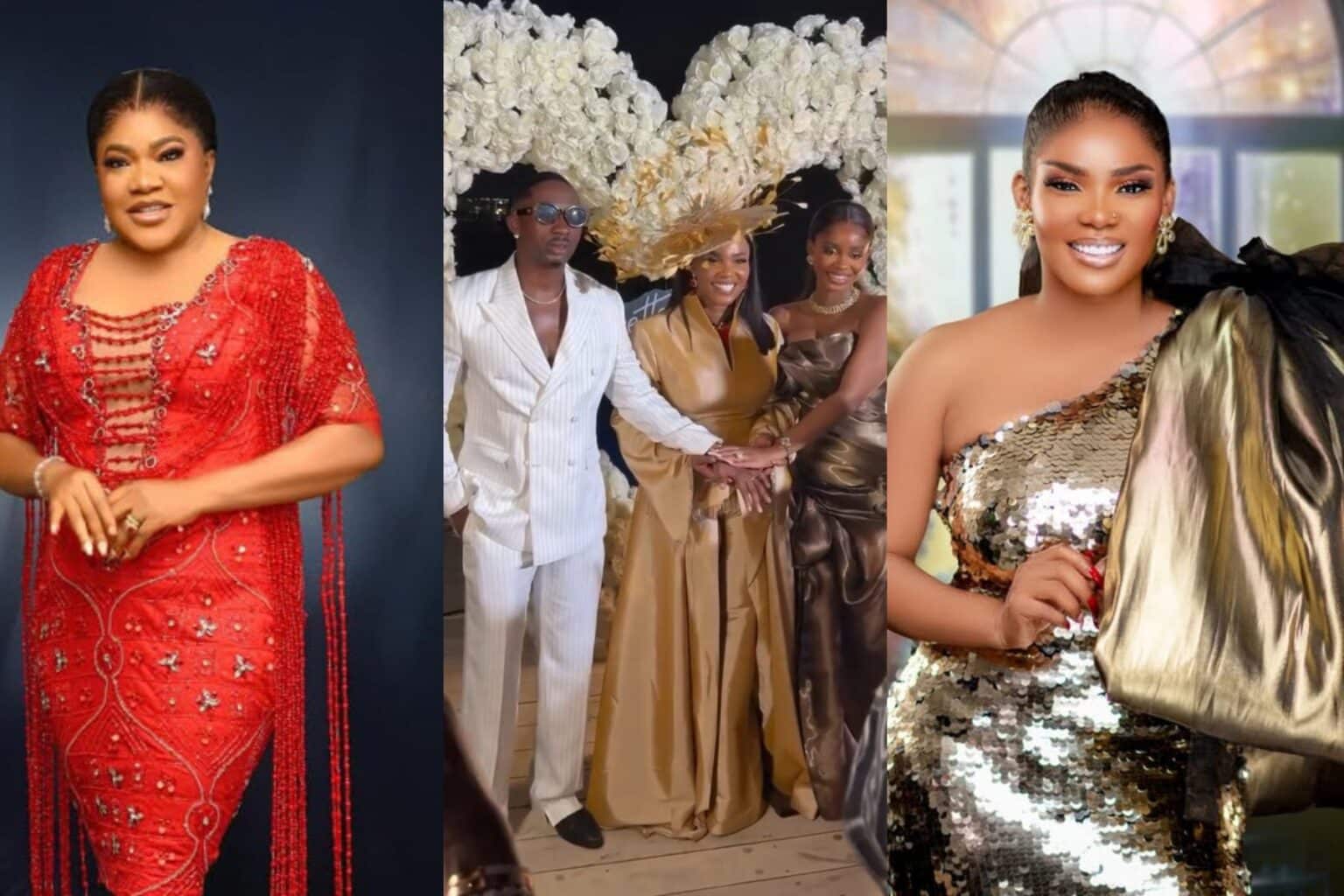 You Are Such a Good Woman – Toyin Abraham Celebrates With Iyabo Ojo Over Daughter’s Wedding