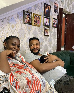 Nigerian Actor, David Nnaji And Wife Welcome Baby Boy (Photos)