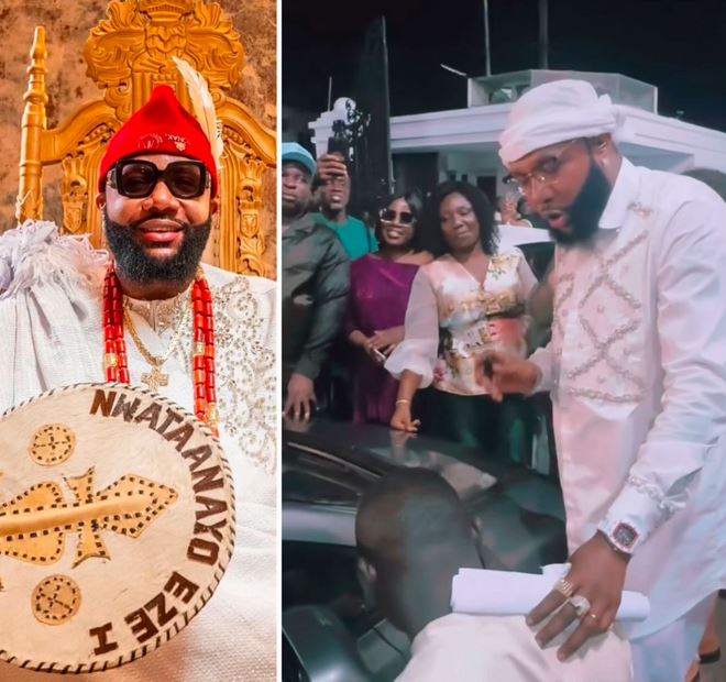 E-Money Gifts His Housekeeper, Cleaner, Chef And Barber Cars As He Celebrates His Birthday (Video)