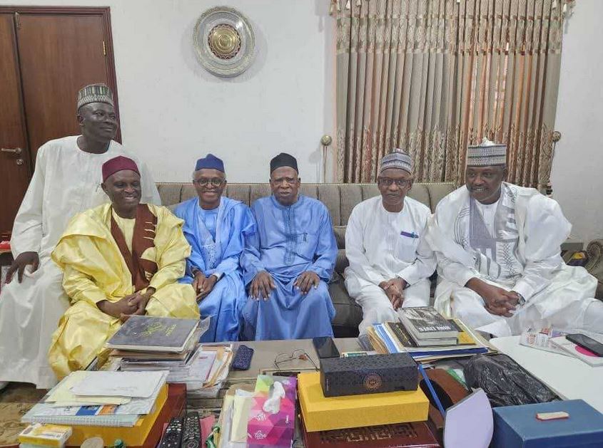 El-Rufai Visits Former APC National Chairman, Abdullahi Adamu