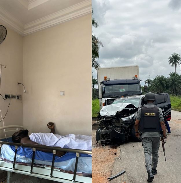 Nigerian Rapper, Odumodu Blvck Hospitalised After Suffering An Accident (Photos)