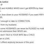 Submissive And Humble Wives Don’t Get Beaten By Their Husbands