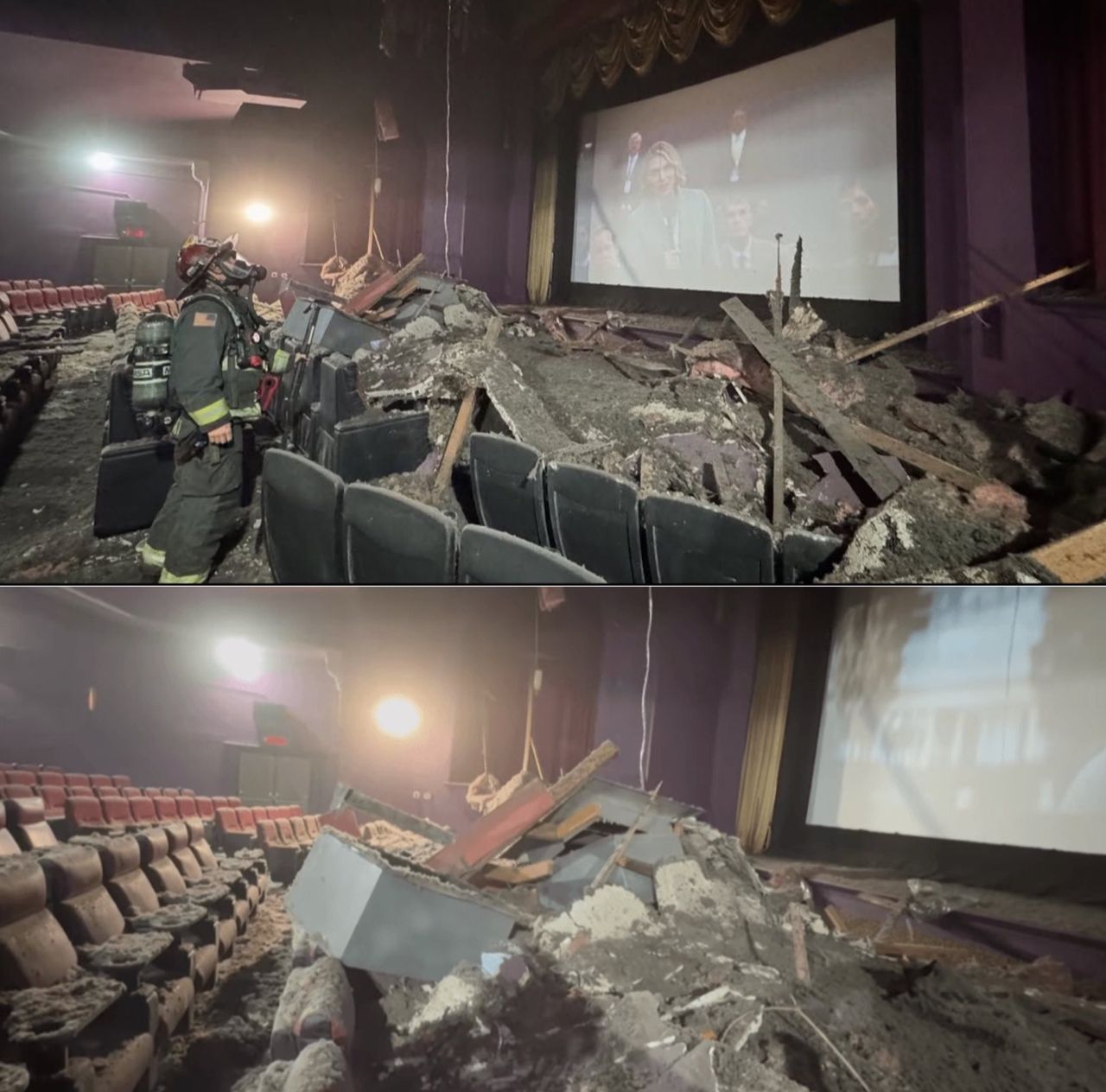 Panic As Movie Theater Ceiling Collapses During ‘Captain America’ Screening (Video)