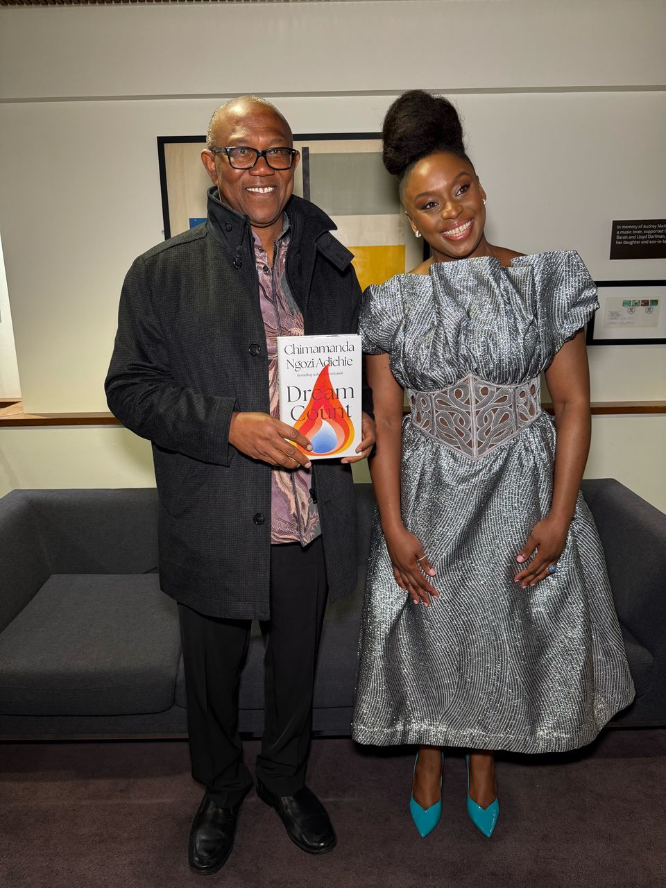 Peter Obi Attends Chimamanda Adichie’s Book Launch in London (Photo)